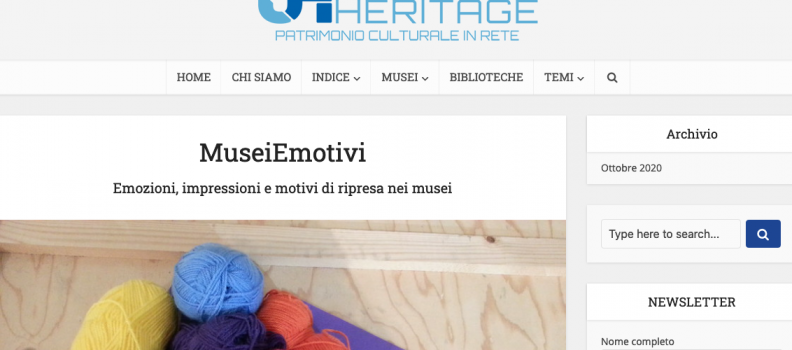 MuseiEmotivi su University Heritage