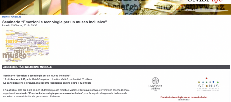 Creative tools e MuseiEmotivi – SIMUS